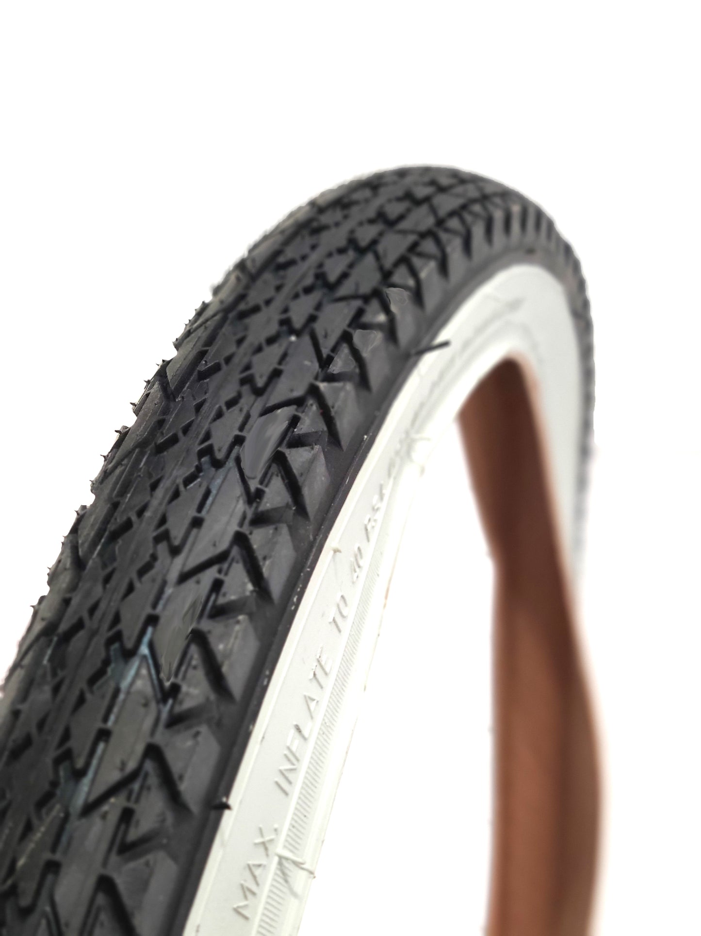26" Comfort Tire, Black with White Sidewall